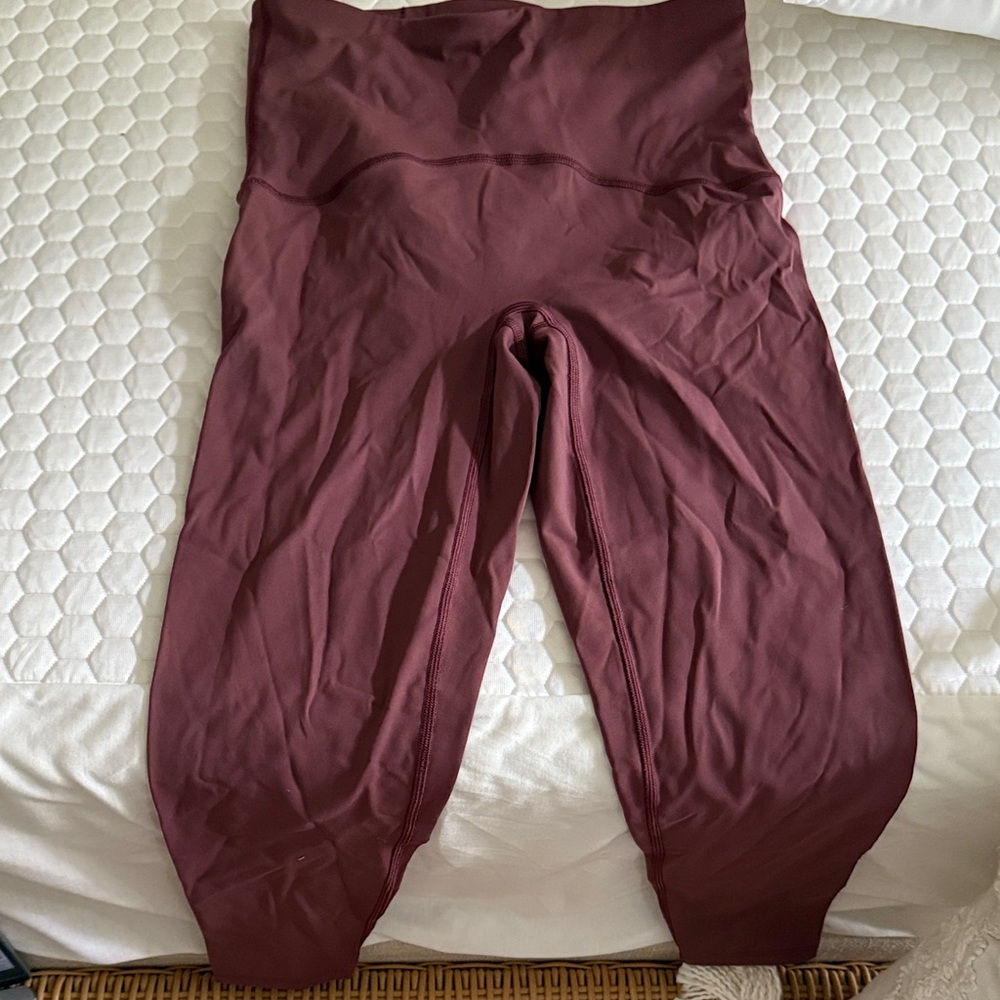 SPANX Burgundy Leggings